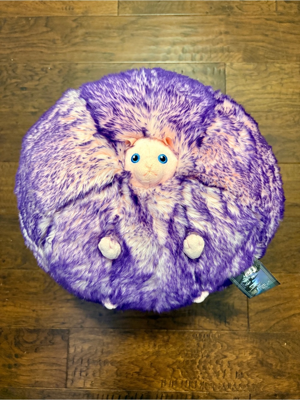 New Universal Studios Harry Potter Large Round Purple Pygmy Puff Plush 15"